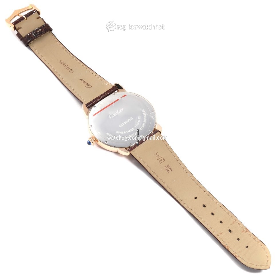 Cartier Ronde Solo de Cartier Mens watch Unisex Automatic Gold Steel W6701009 2