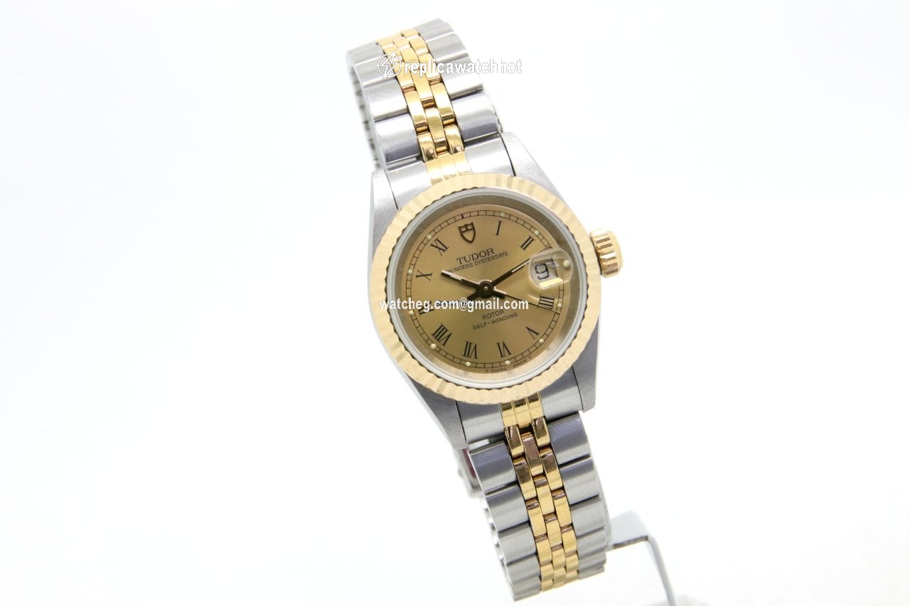 Tudor Prince Oysterdate Womens watch Automatic Gold Steel 92413 2