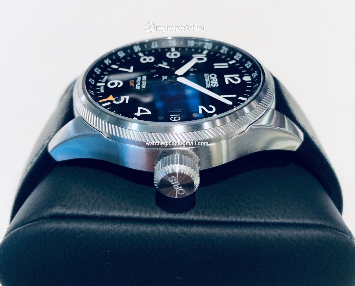 Oris Big Crown ProPilot GMT Mens watch Unisex Automatic Steel 01 748 7710 4164-07 5 22 14FC 2