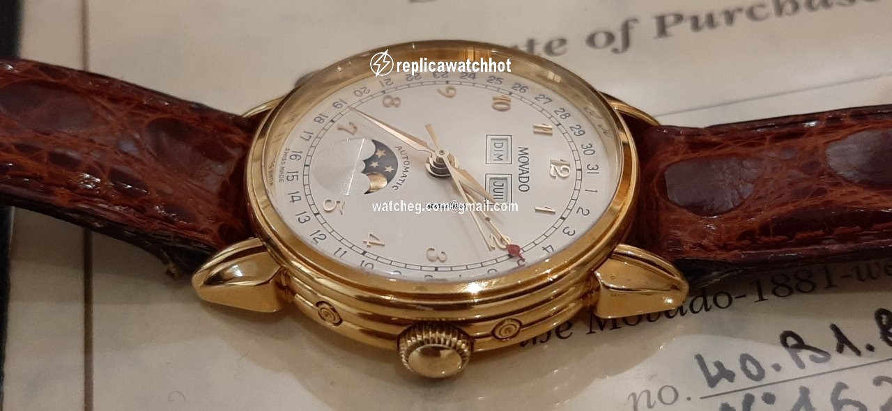 Movado Mens watch Unisex Automatic Yellow gold 40.B1.881 2