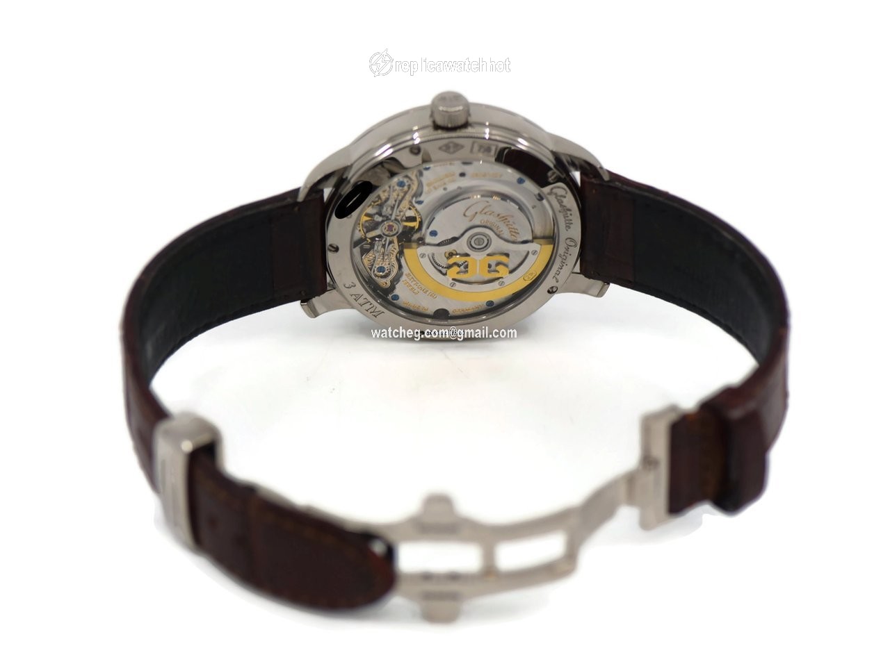 Glashtte Original PanoMaticReserve XL Mens watch Unisex Automatic White gold 90-03-31-14-05 2