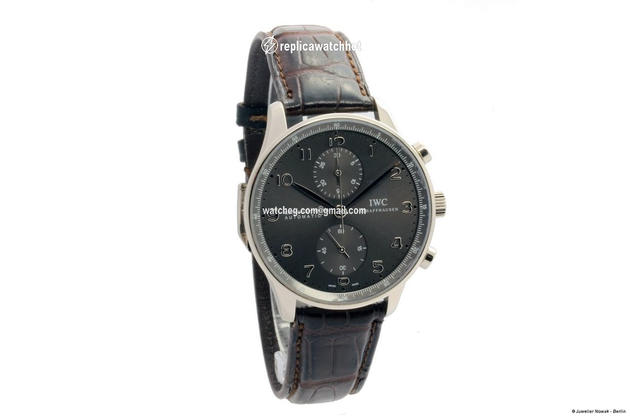 IWC Portuguese Chronograph Mens watch Unisex Automatic White gold IW371431 2