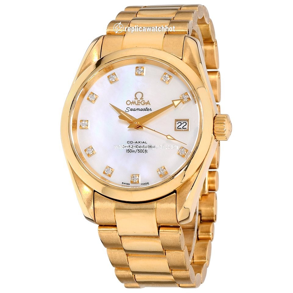 Omega Seamaster Aqua Terra Mens watch Unisex Automatic Yellow gold 2104.75.00 2