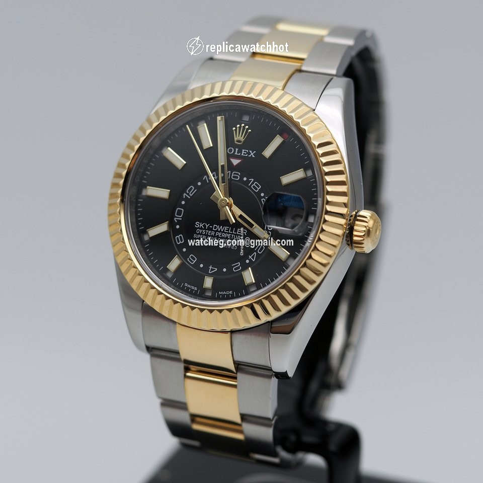 Rolex Sky-Dweller Mens watch Unisex Gold Steel Automatic 326933-0002 2