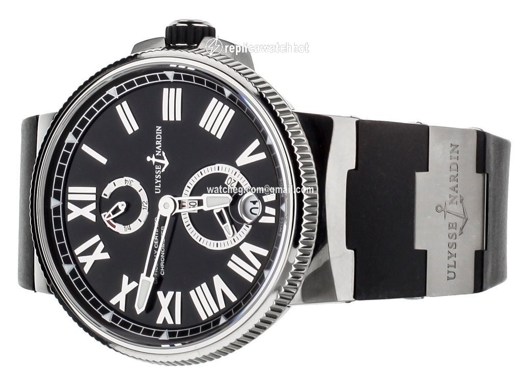 Ulysse Nardin Marine Chronometer Manufacture Mens watch Unisex Automatic Steel 1183-122-42 2
