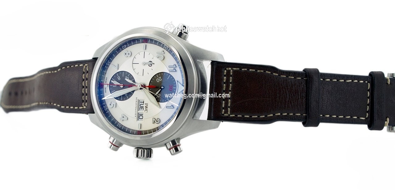 IWC Pilot Double Chronograph Mens watch Unisex Automatic Steel iw371806 2