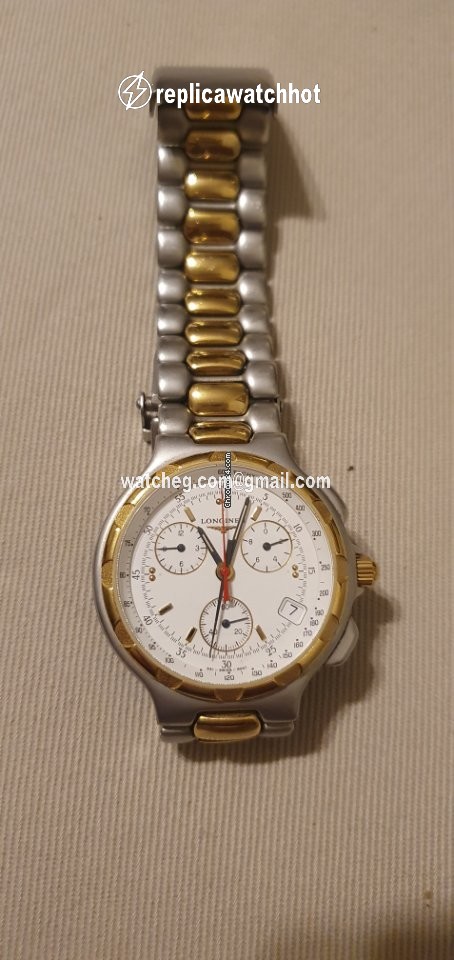 Longines Conquest Mens watch Unisex Quartz Gold Steel L1.614.3 2