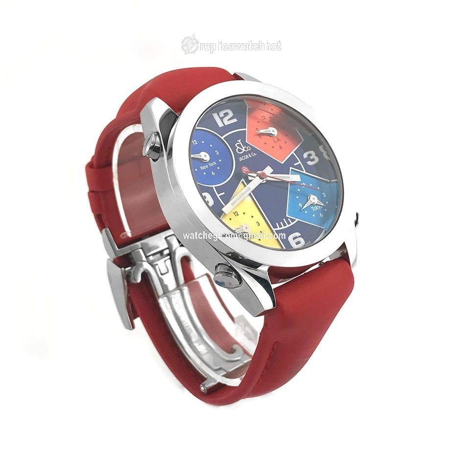 Jacob & Co. Five Time Zone Mens watch Unisex Quartz Steel JCM-55 2