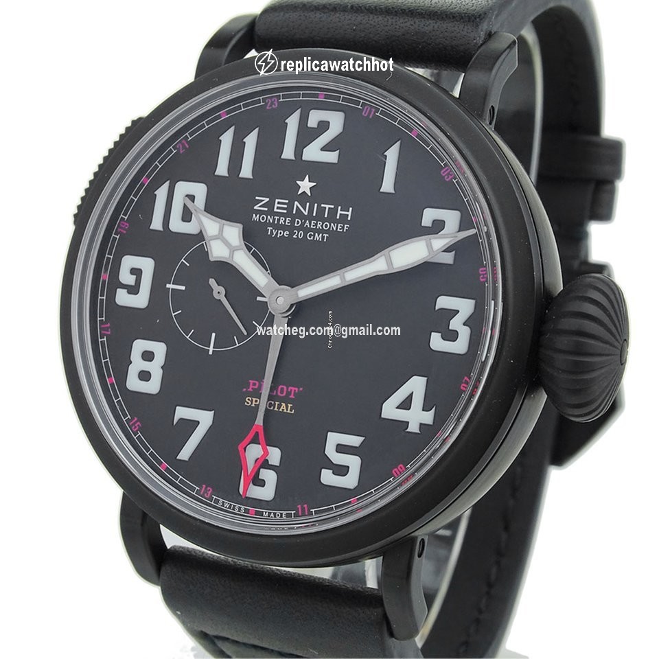 Zenith Pilot Type 20 GMT Mens watch Unisex Automatic Titanium 96.2430.693 2