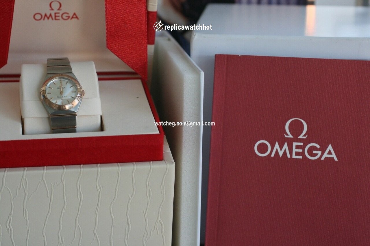 Omega Constellation Quartz Womens watch Quartz Gold Steel 123.20.24.60.02.001 2