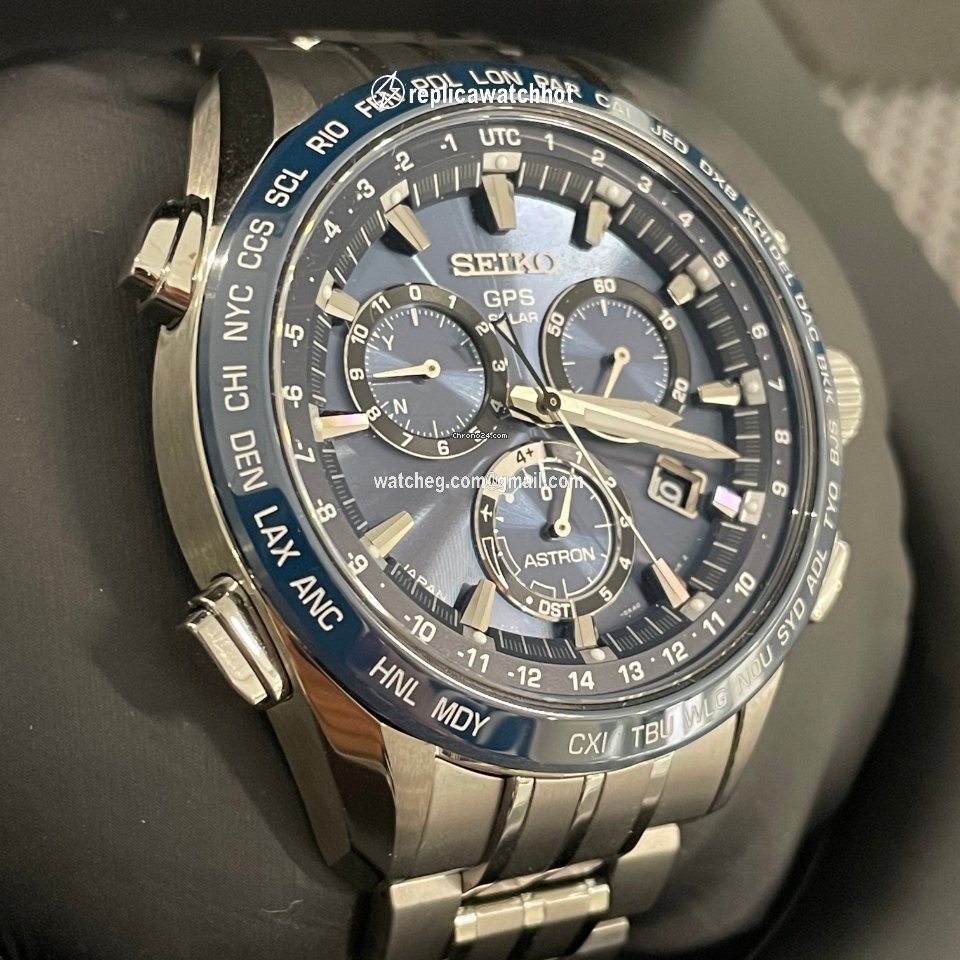 Seiko Astron GPS Solar Chronograph Mens watch Unisex Titanium SSE005J1 2