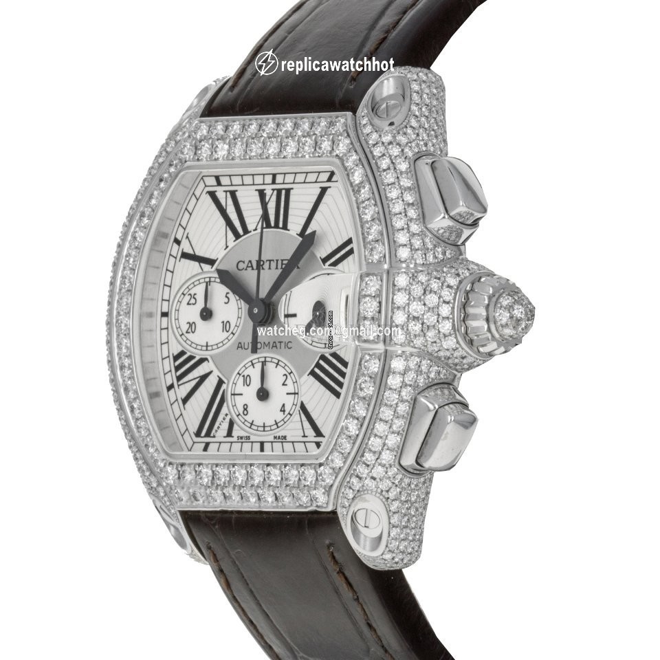 Cartier Roadster Mens watch Unisex Automatic White gold Cartier 2826 2