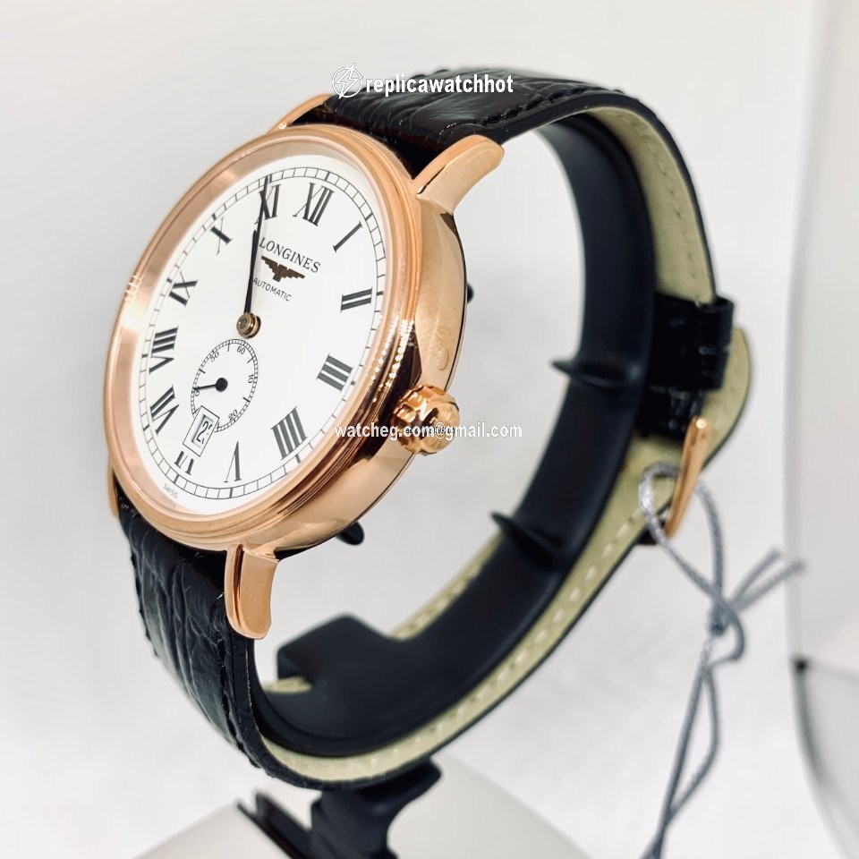 Longines Presence Mens watch Unisex Automatic Gold Steel L49051112 2