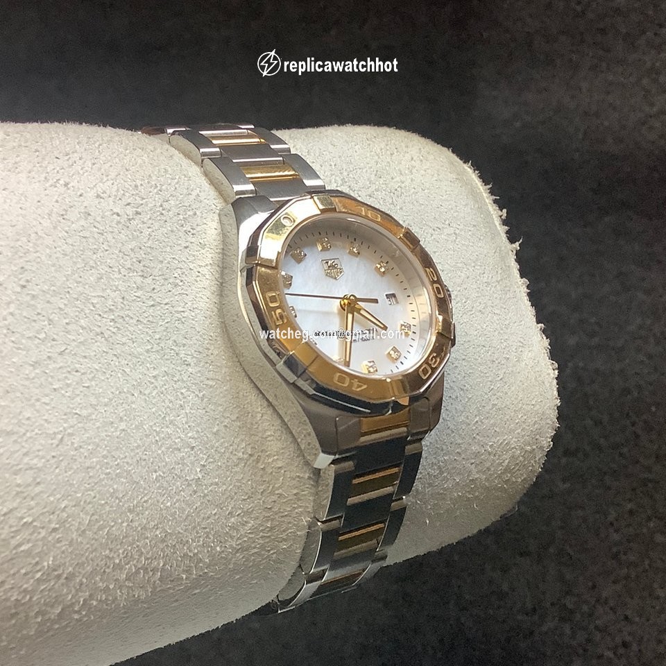 TAG Heuer Aquaracer Lady Womens watch Quartz Gold Steel WAY1451.BD0922 2