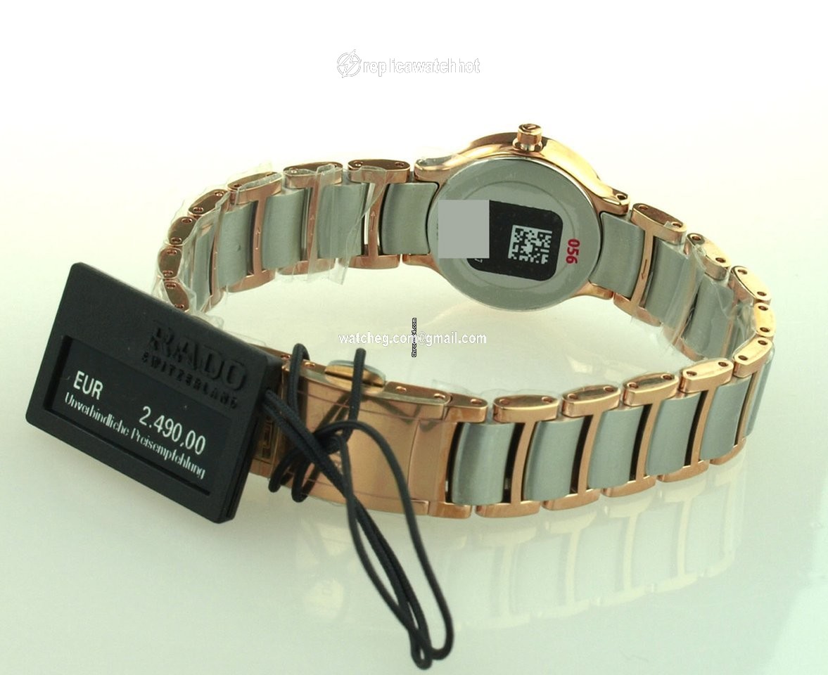 Rado Centrix Womens watch Quartz Gold Steel R30218923 2