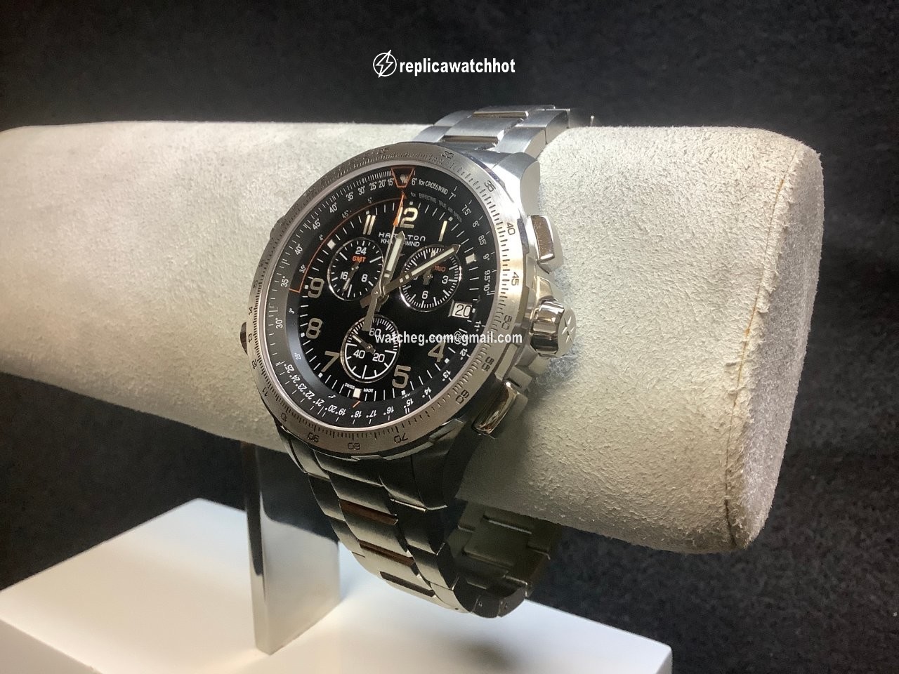 Hamilton Khaki X-Wind Mens watch Unisex Quartz Steel H77912135 2