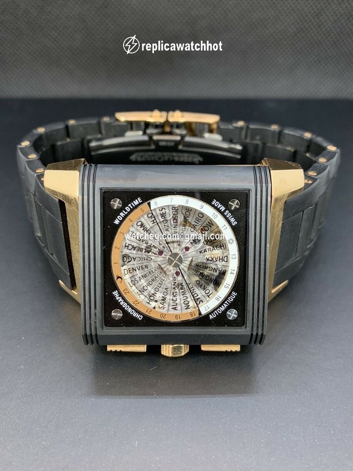 Jaeger-LeCoultre Reverso Squadra World Chronograph Mens watch Unisex Automatic Red gold JLQ702L67P 2