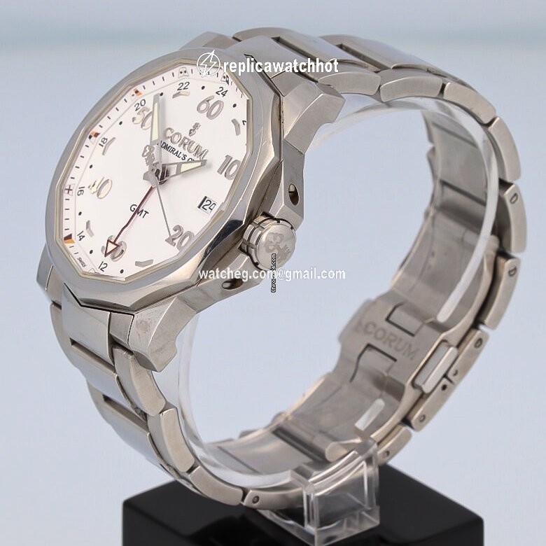 Corum Admirals Cup GMT 44 Mens watch Unisex Automatic Steel 383.330.20 v701 aa12 2