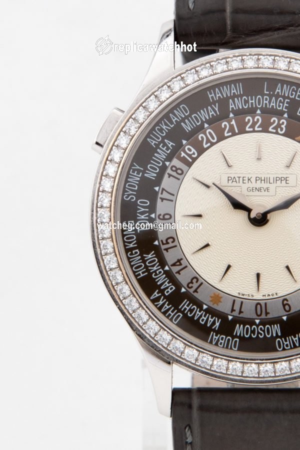 Patek Philippe World Time Womens watch Automatic White gold 7130G-001 2