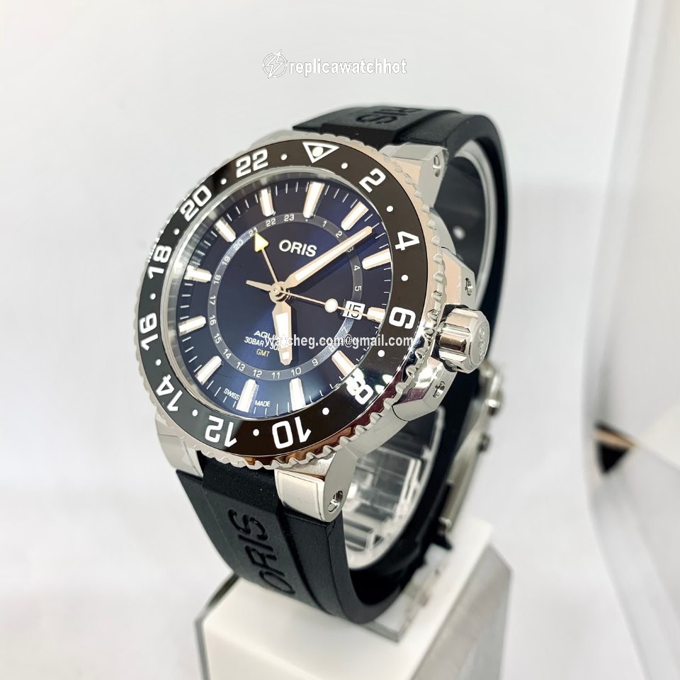 Oris Aquis GMT Date Mens watch Unisex Automatic Steel 01 798 7754 4135-07 4 24 64EB 2