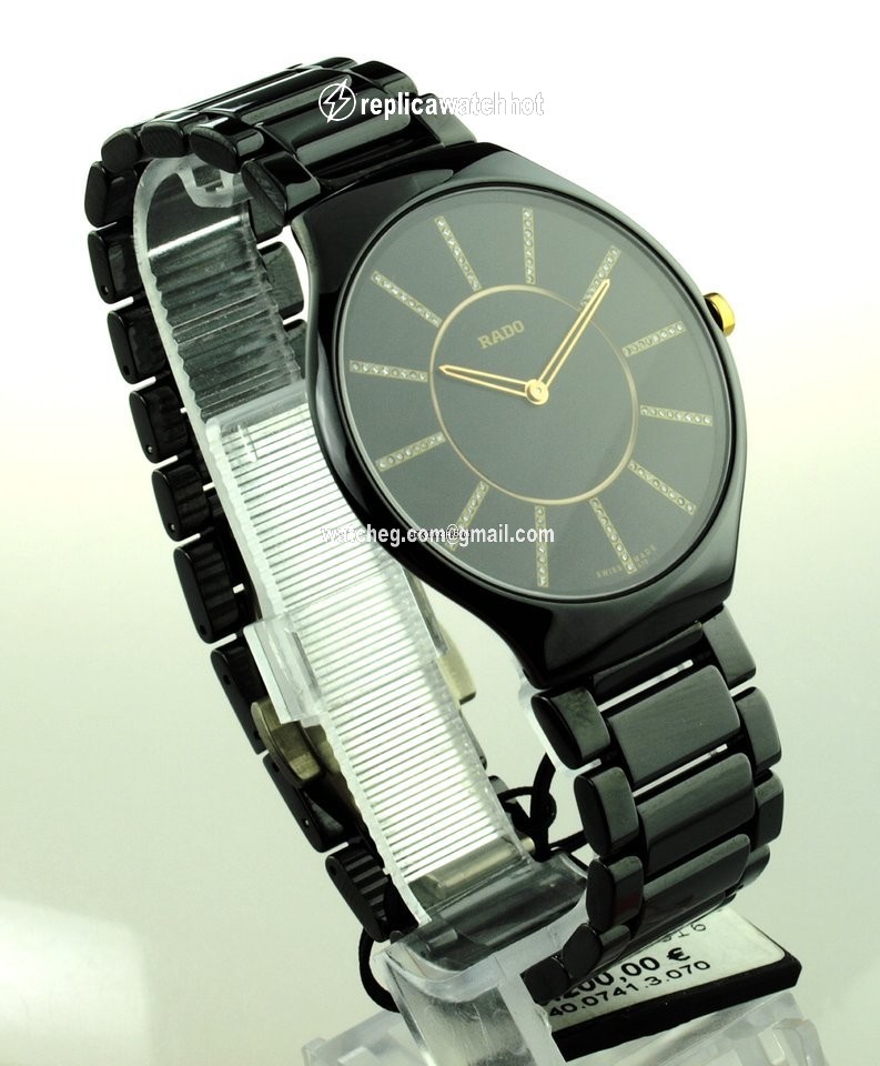 Rado True Thinline Mens watch Unisex Quartz Ceramic R27741702 2