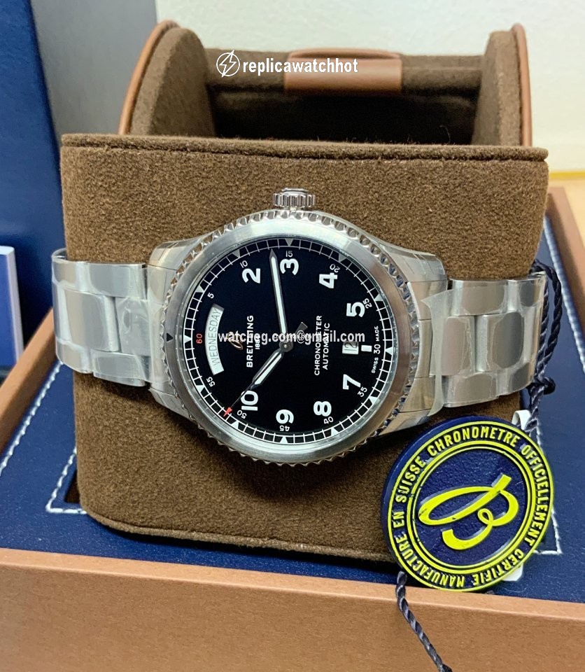 Breitling Aviator 8 Mens watch Unisex Automatic Steel A45330101B1X1 2