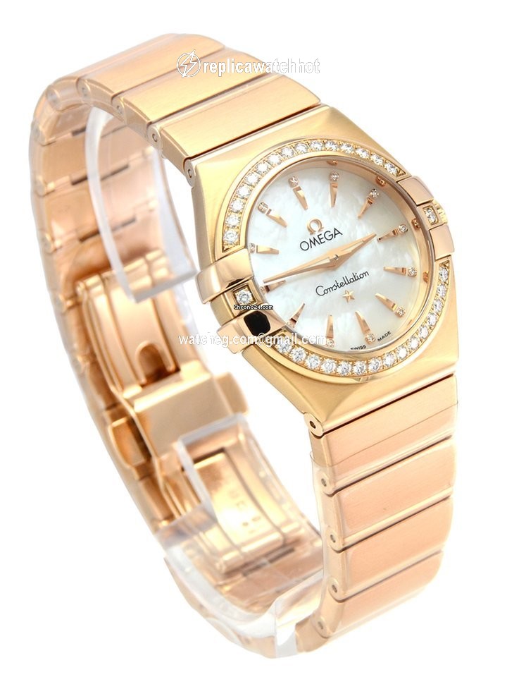 Omega Constellation Quartz Womens watch Quartz Rose gold 123.55.27.60.55.002 2