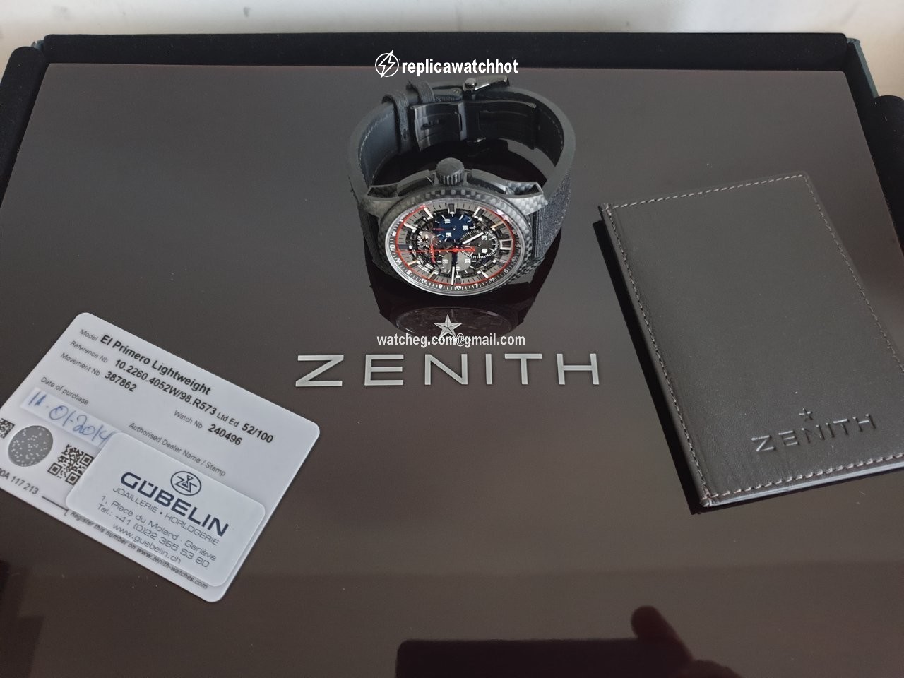 Zenith El Primero Lightweight Mens watch Unisex Carbon 10.2260.4052W 98.R573 2