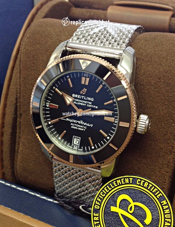 Breitling Superocean Heritage II 42 Mens watch Unisex Automatic Gold Steel UB2010121B1A1 2