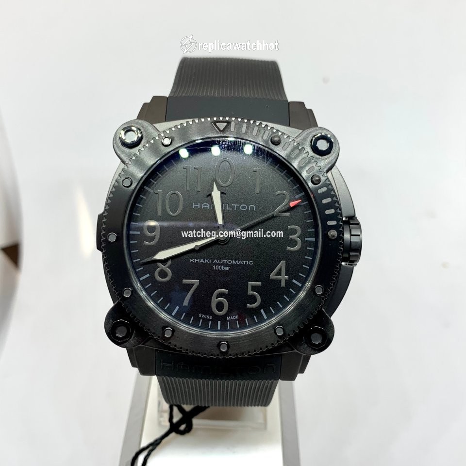 Hamilton Khaki Navy BeLOWZERO Mens watch Unisex Automatic Titanium H78505332 2