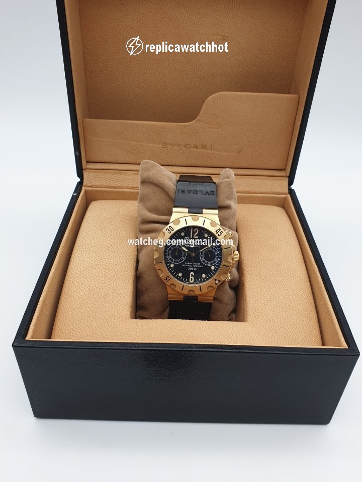 Bulgari Diagono Mens watch Unisex Automatic Yellow gold SC 38 G 2