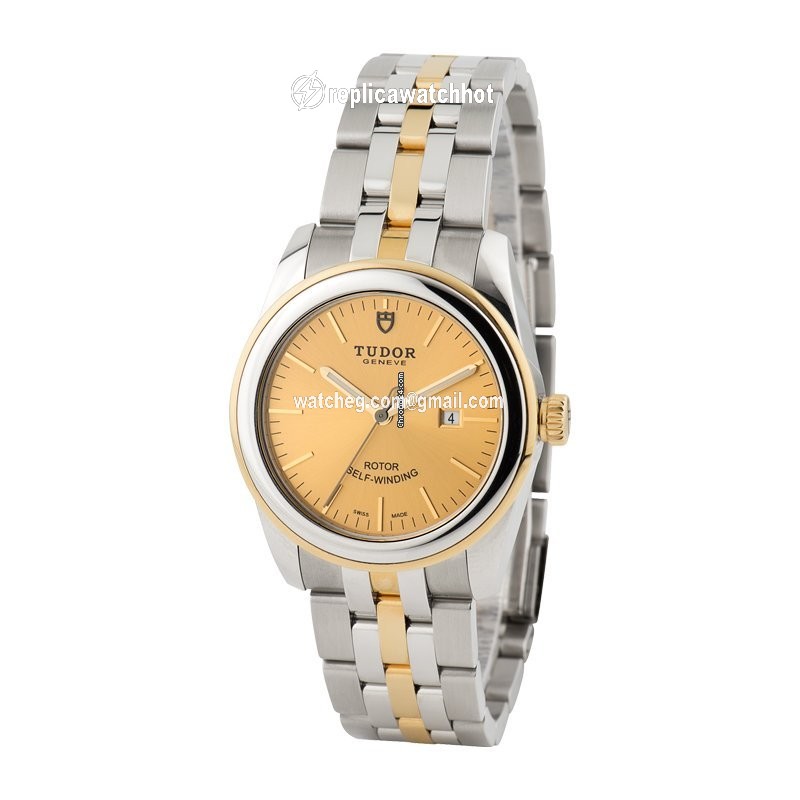 Tudor Glamour Date Automatic Gold Steel M53003-0005 2