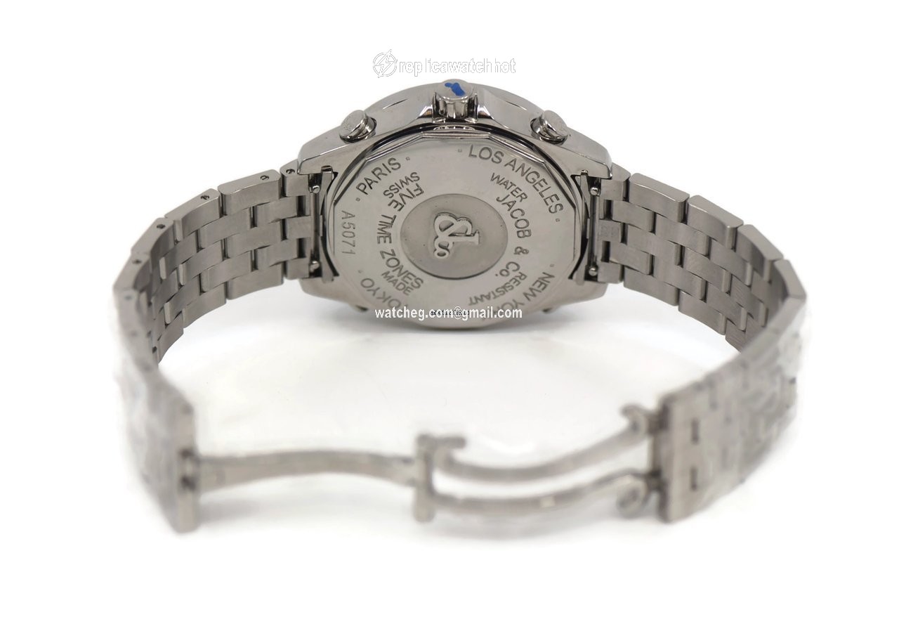 Jacob & Co. Five Time Zone Mens watch Unisex Quartz Steel JCM-58DA 2