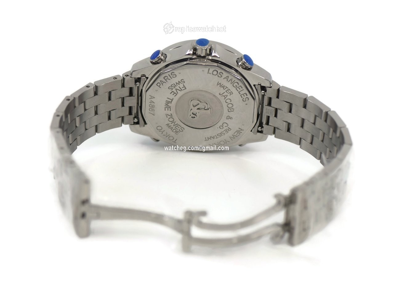 Jacob & Co. Five Time Zone Mens watch Unisex Quartz Steel JCM-7DA 2
