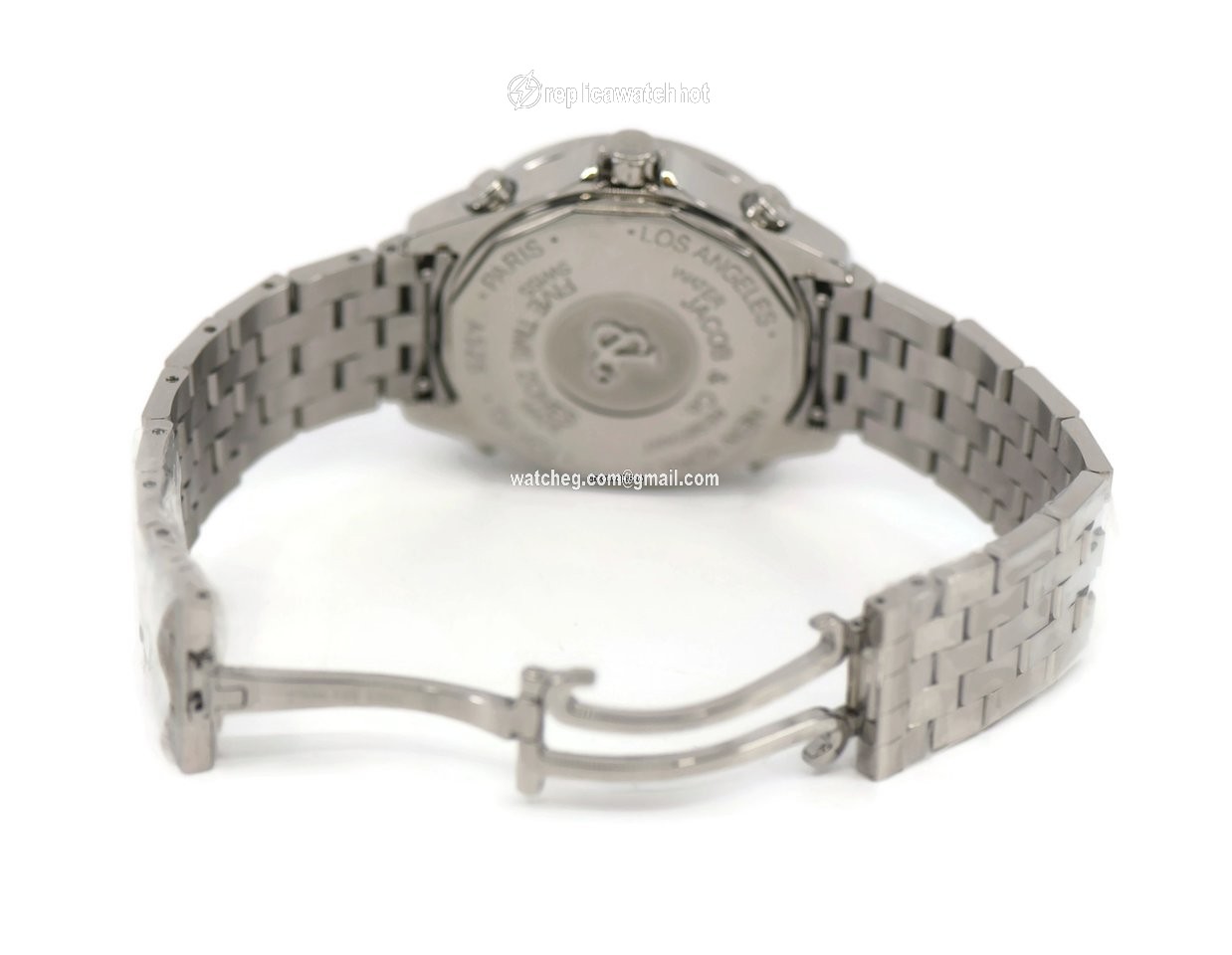 Jacob & Co. Five Time Zone Mens watch Unisex Quartz Steel JCM-118DA 2