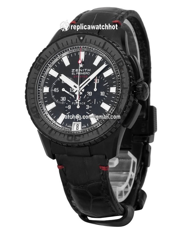 Zenith El Primero Stratos Flyback Mens watch Unisex Automatic Titanium 24.2060.405 2