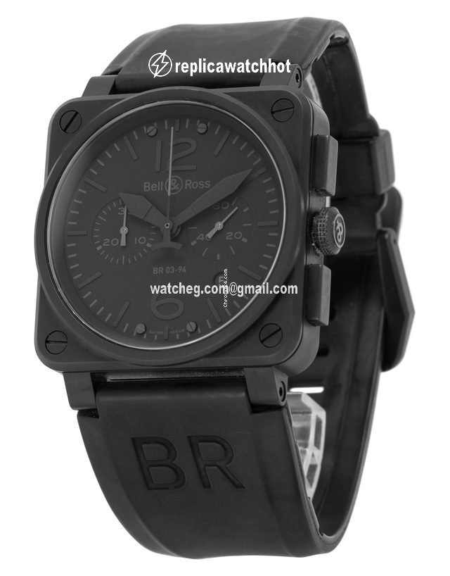 Bell & Ross BR 03-94 Chronographe Mens watch Unisex Automatic Steel BR0394-PHANTOM 2