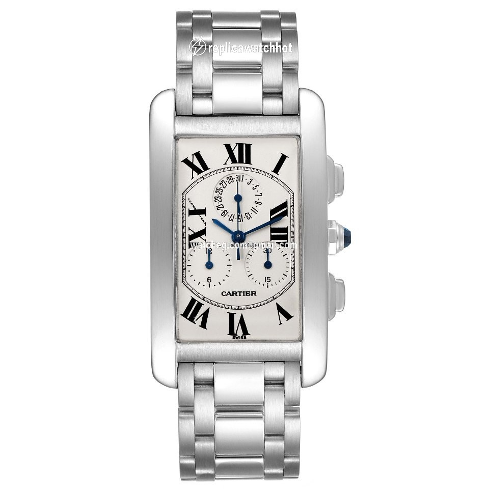 Cartier Tank Americaine Mens watch Unisex Quartz W26033L1 2