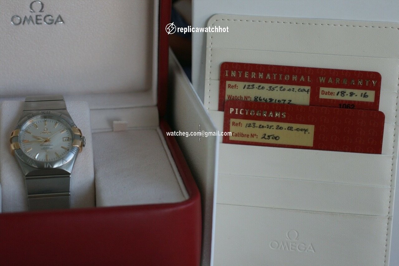 Omega Constellation Ladies Mens watch Unisex Automatic Gold Steel 123.20.35.20.02.004 2