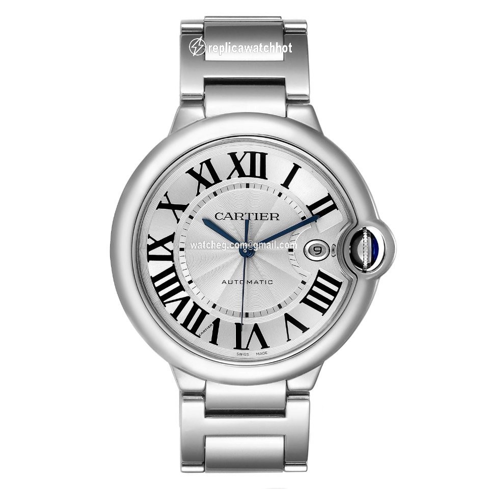 Cartier Ballon Bleu 42mm Mens watch Unisex Automatic Steel W69012Z4 2