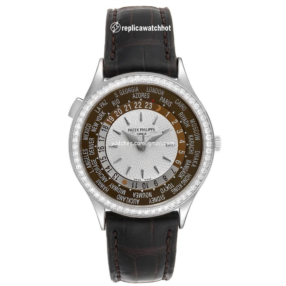 Patek Philippe World Time Mens watch Unisex Automatic White gold 7130G 2