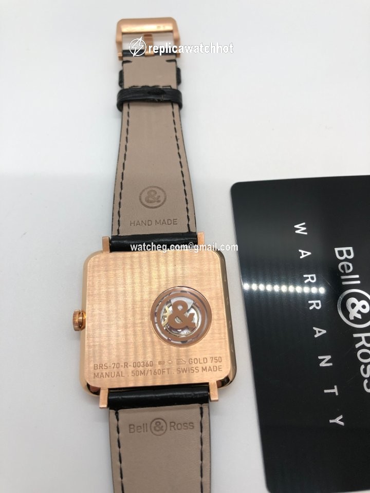 Bell & Ross BR S Mens watch Unisex Manual winding Rose gold BRS-70-R 2