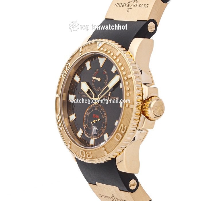 Ulysse Nardin Maxi Marine Diver Mens watch Unisex Manual winding Rose gold 266.33.3A.925 2