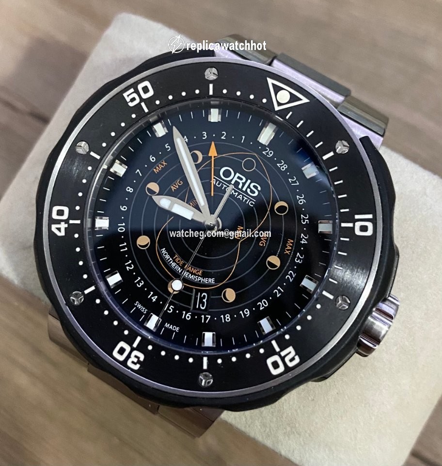 Oris ProDiver Pointer Moon Mens watch Unisex Automatic Titanium 01 761 7682 7154 2