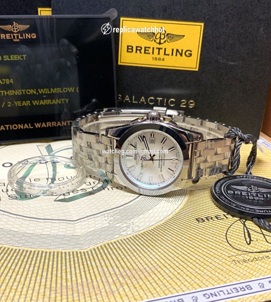 Breitling Galactic Womens watch Quartz Steel W7234812 A784 791A 2