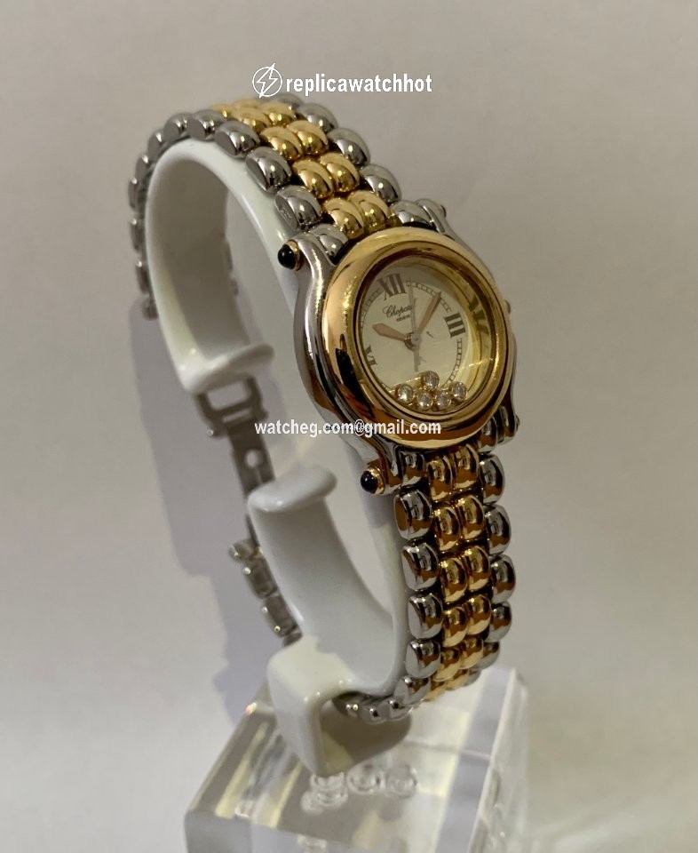 Chopard Happy Sport Womens watch Quartz Gold Steel 27 8239 2