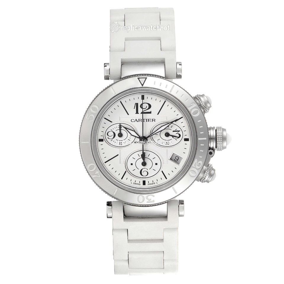 Cartier Pasha Seatimer Mens watch Unisex Quartz Steel W3140005 2