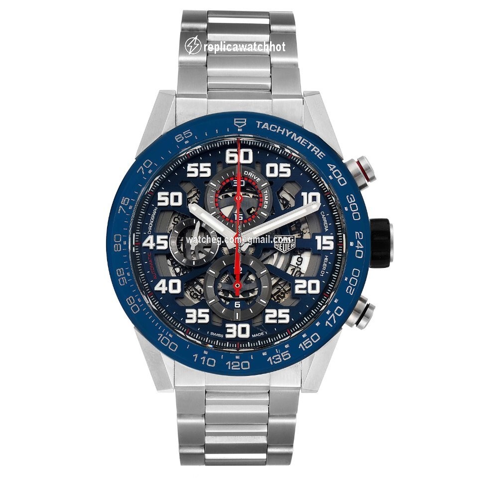 TAG Heuer Carrera Calibre HEUER 01 Mens watch Unisex Automatic Steel CAR2A1K.BA0703 2