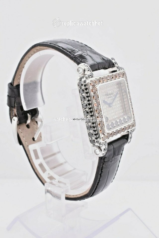 Chopard Happy Sport Womens watch Quartz White gold 27 6730-415 2