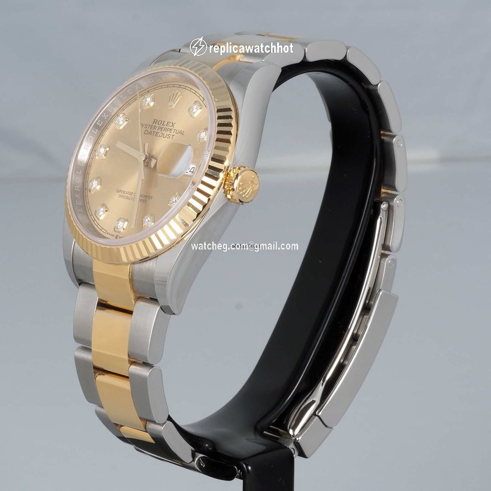 Rolex Datejust 36 Womens watch Gold Steel Automatic 126233-0018 2